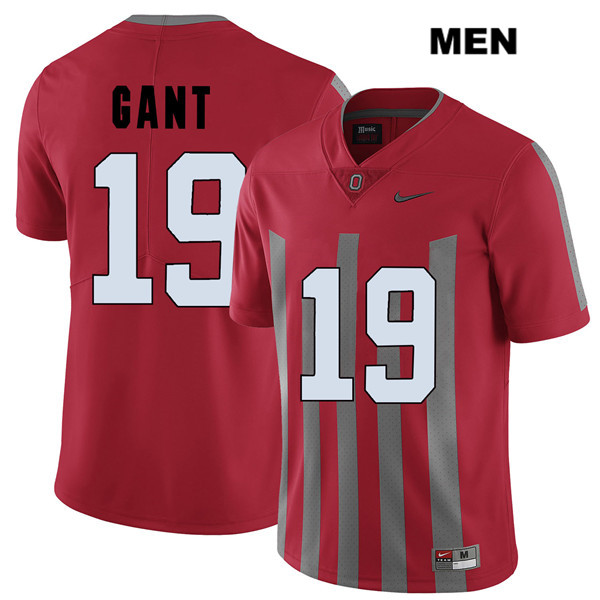 Ohio State Buckeyes Men's Dallas Gant #19 Red Authentic Nike Elite College NCAA Stitched Football Jersey UM19A50JI